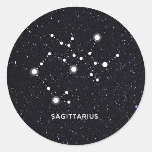 Pegatina Redonda Sagittarius