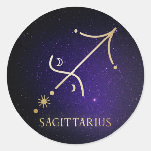Pegatina Redonda Sagittarius
