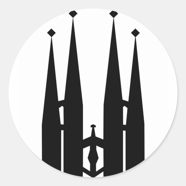 Pegatina Redonda Sagrada Familia (Anverso)