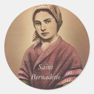 PEGATINA REDONDA SAINT BERNADETTE
