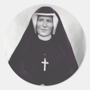 Pegatina Redonda Saint Faustina Kowalska
