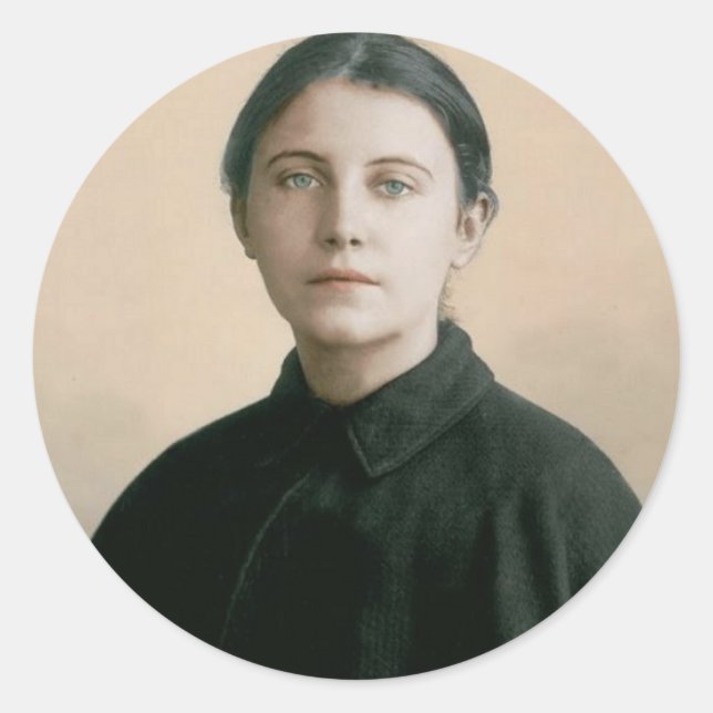 PEGATINA REDONDA SAINT GEMMA GALGANI (Anverso)