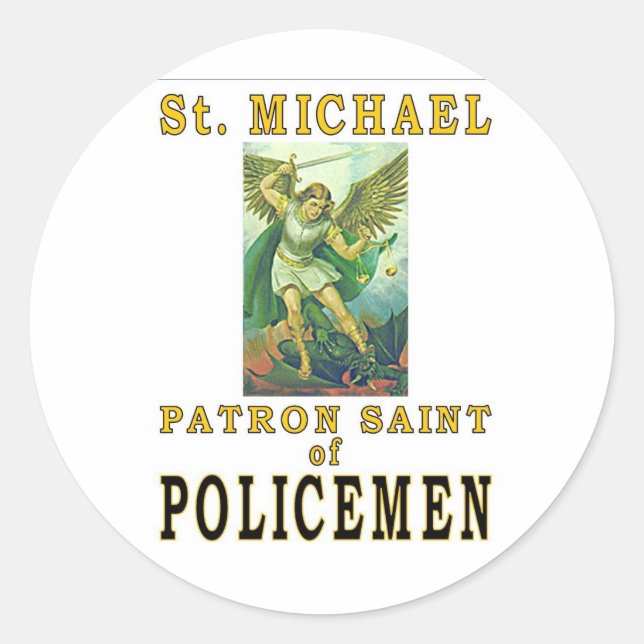 PEGATINA REDONDA SAINT MICHAEL (Anverso)
