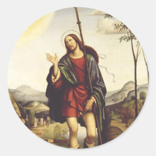Pegatina Redonda Saint Roch por Francesco Francia