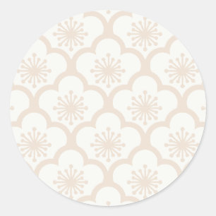 Pegatina Redonda Sakura Suave Lino Suave - Neutral