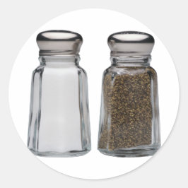 Pegatina Redonda Sal y pimienta