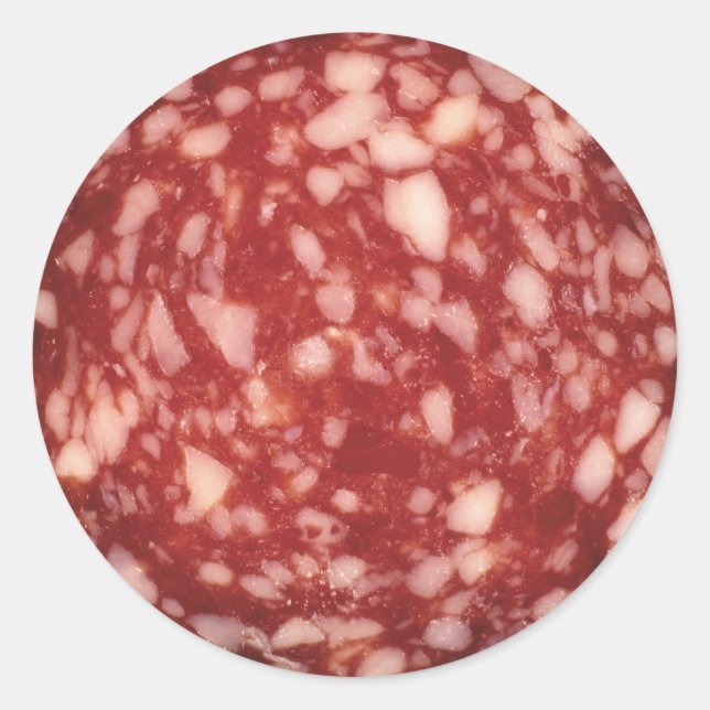 Pegatina Redonda Salami (Anverso)