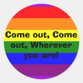 Pegatina Redonda ¡Salgan!