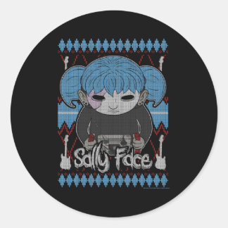 Pegatina Redonda Sally Face Guitar Sally