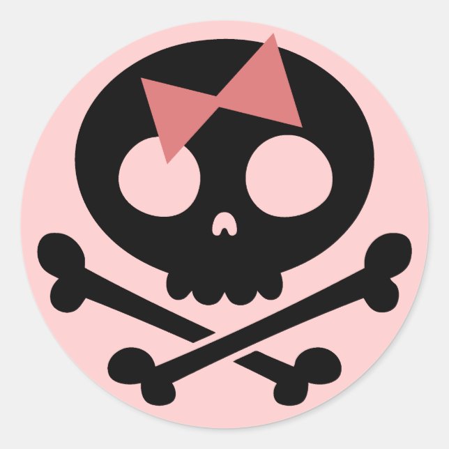 Pegatina Redonda Sally Roger-bw (Anverso)