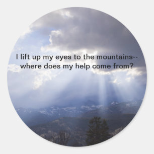 Pegatina Redonda Salmo 121