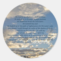 Salmo 23 Bella Biblia Verse Azul Cristiano