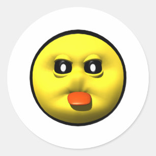 Pegatina Redonda Salón de salida para pegamento amarillo