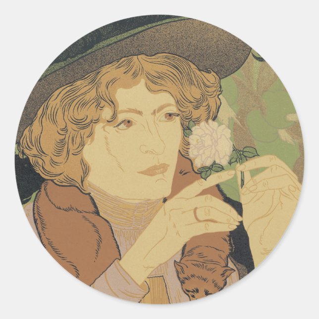 Pegatina Redonda Salon des Cent (Anverso)