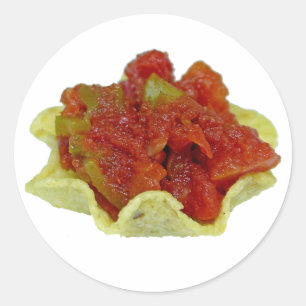 Pegatina Redonda Salsa casera