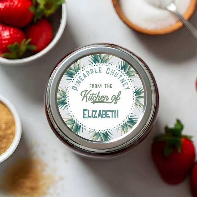 Pegatina Redonda Salsa de Piña (Subido por el creador)