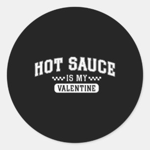 Pegatina Redonda Salsa Picante Es Mi San Valentín 