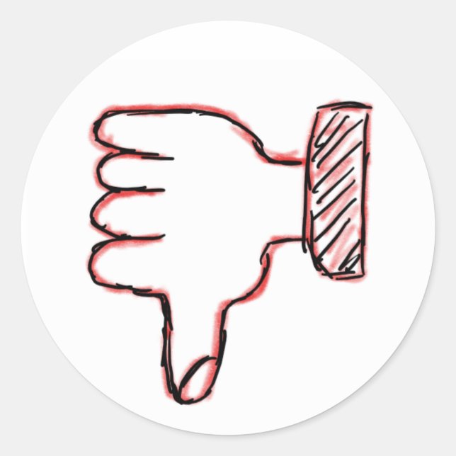 Pegatina Redonda Salto abajo (Anverso)