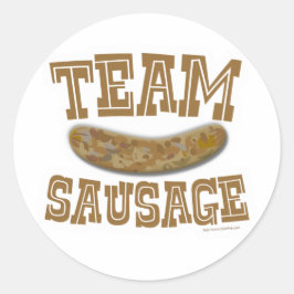 Pegatina Redonda Salto del equipo