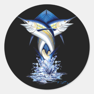 Pegatina Redonda Salto torcido de las agujas