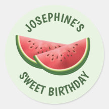 Saltos De Fruta De La sandía En Aniversario Verde