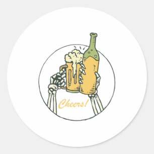 Pegatina Redonda Salud!