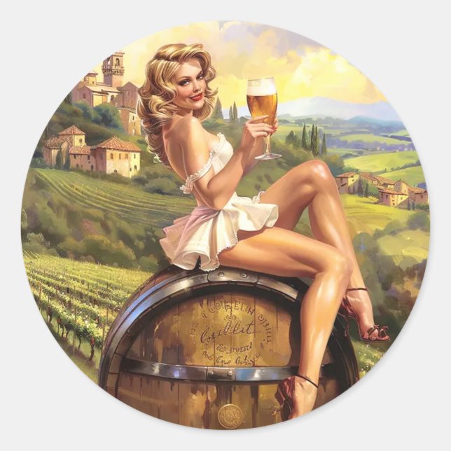 Pegatina Redonda Salud (Anverso)