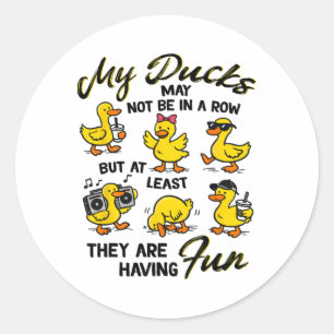 Pegatina Redonda Salud Mental Ansiedad Pato Mis Patos Pueden No Est