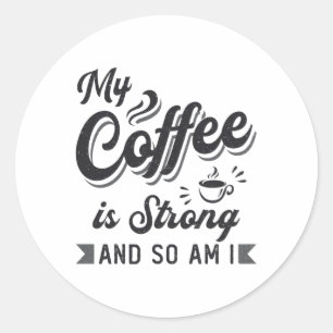 Pegatina Redonda Salud Mental Mi Café Es Conciencia De La Atención