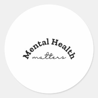 Pegatina Redonda Salud Mental S Pegatina24