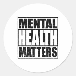 Pegatina Redonda Salud Mental S Salud Mental Gear Stick