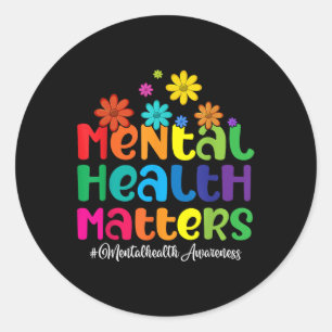 Pegatina Redonda Salud Mental S Salud Mental Inspiradora