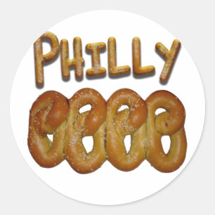 Pegatina Redonda Saludos de Philly