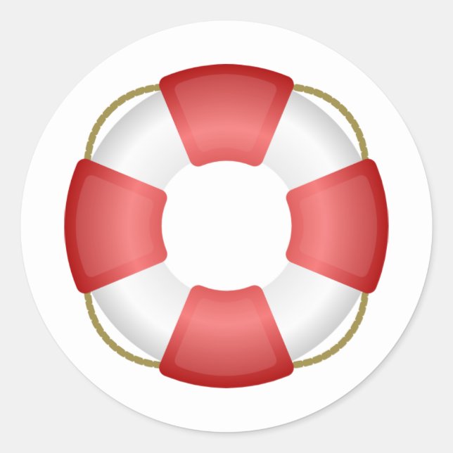 Pegatina Redonda Salvador de vida (Anverso)