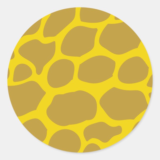 Pegatina Redonda Salvaje un Safari primer Fiesta de cumpleaños niño (Anverso)