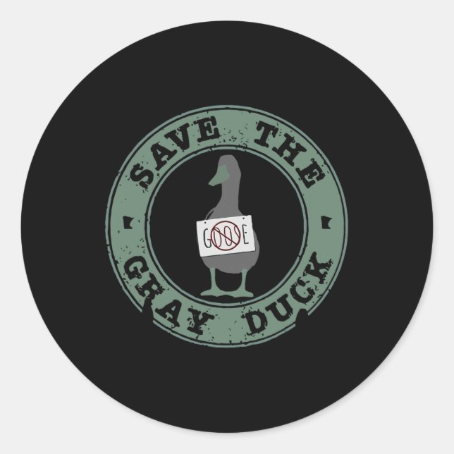 Pegatina Redonda Salven La Granja De Navidades De Animales Gracioso (Anverso)