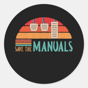 Pegatina Redonda Salven Los Manuales Shirt Gracioso 3 Pedales Gays