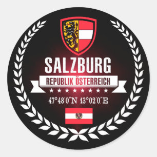 Pegatina Redonda Salzburgo