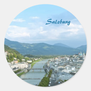Pegatina Redonda Salzburgo