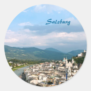 Pegatina Redonda Salzburgo
