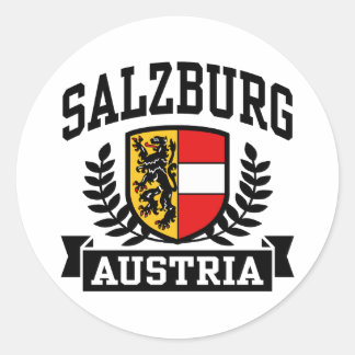 Pegatina Redonda Salzburgo Austria