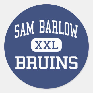 Pegatina Redonda Sam Barlow - Bruins - Secundaria - Gresham Oregon
