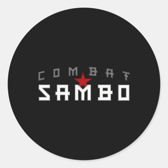 Pegatina Redonda Sambo (Anverso)