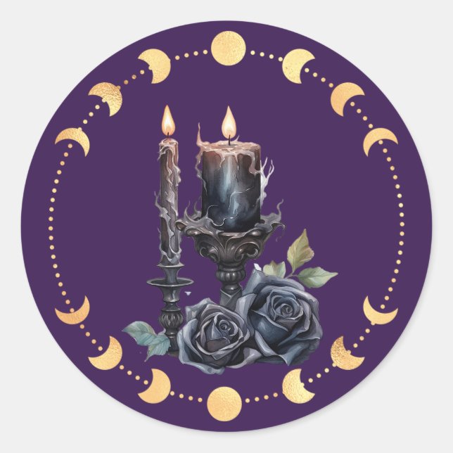 Pegatina Redonda Samhain 2 (Anverso)