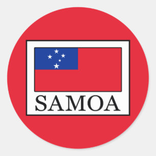 Pegatina Redonda Samoa