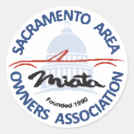 Pegatina Redonda SAMOA Logo sticker