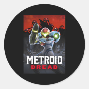 Pegatina Redonda Samus Metroid Dread