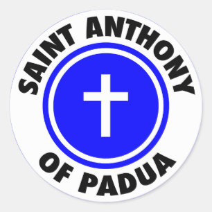 Pegatina Redonda San Antonio de Padua
