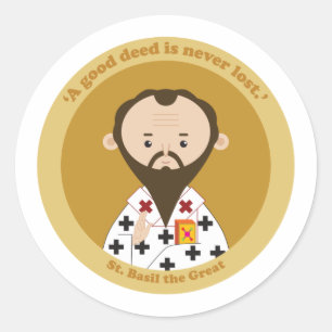Pegatina Redonda San Basilio el Grande