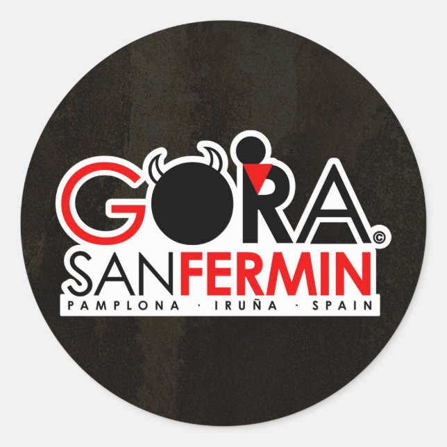 PEGATINA REDONDA SAN FERMIN SPECIAL EDITION (Anverso)